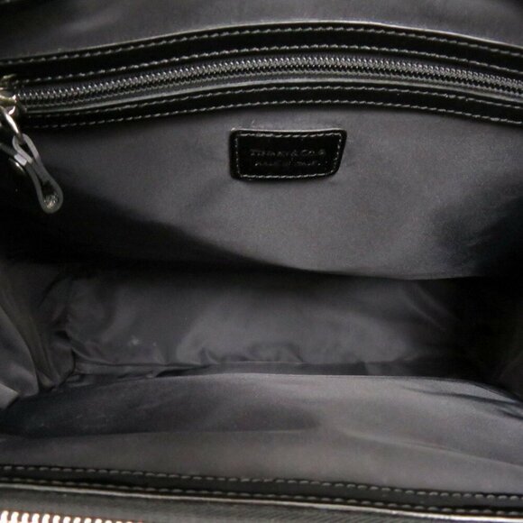 TIFFANY & CO. Nylon/Patent Leather Tote Bag Black 1725 - Picture 6 of 10